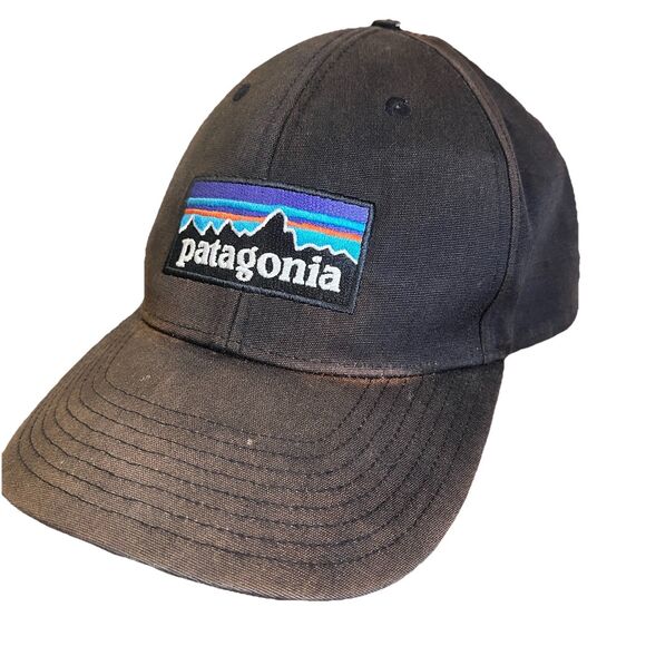 Patagonia Snapback Cap Black Distressed - Picture 1 of 4